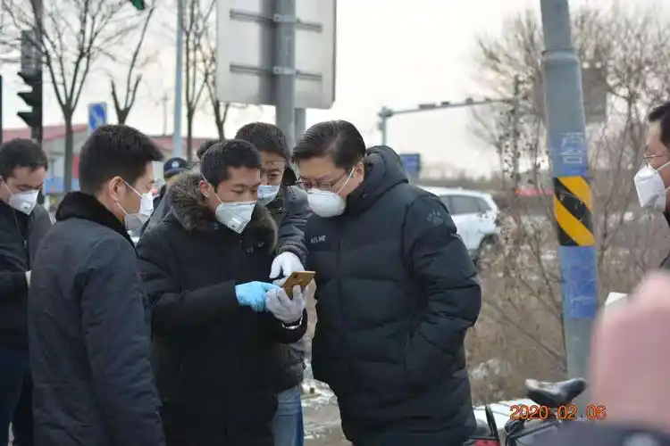 2月6日全天,戴雷副区长带队,分别到滨海新区南片,北片乡村公路疫情