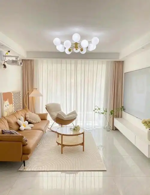 案例分享100平温馨简约三居室