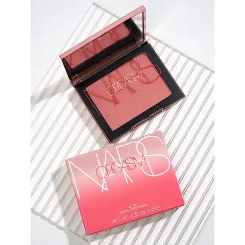 nars腮红高潮orgasm4013樱花粉壳高光腮红一体8g蜜桃粉