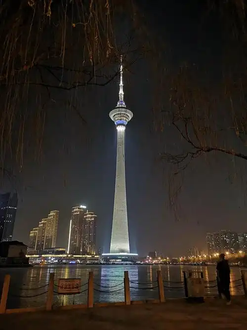 2021年新年大美天津夜景