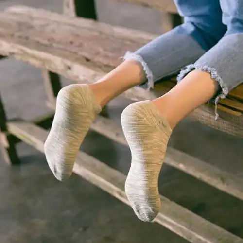 s你袜子女短袜低帮粗线条女袜秋冬女士棉袜短筒名族风浅口船袜