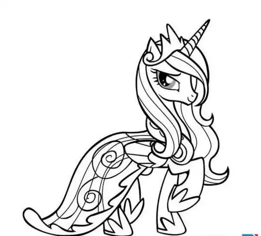 碧琪小马宝莉里面的简笔画