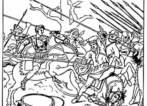 战争简笔画图片8古代战场厮杀简笔画战场杀敌简笔画刺刀的简笔画步骤