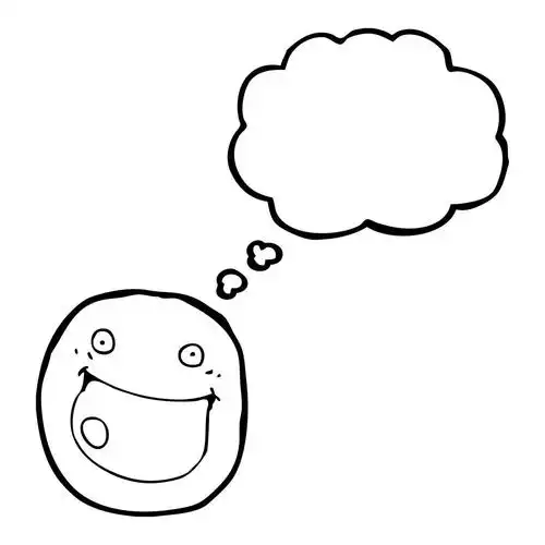 兴奋的脸标志,矢量, 卡通兴奋的脸在白色背景上的标志