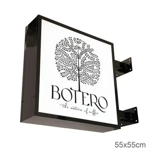 双面侧招发光灯箱店门头侧挂 大型侧翼吊挂 户外亚克力灯箱广告牌