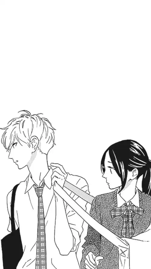 漫画黑白服装对视昼行闪耀的流星