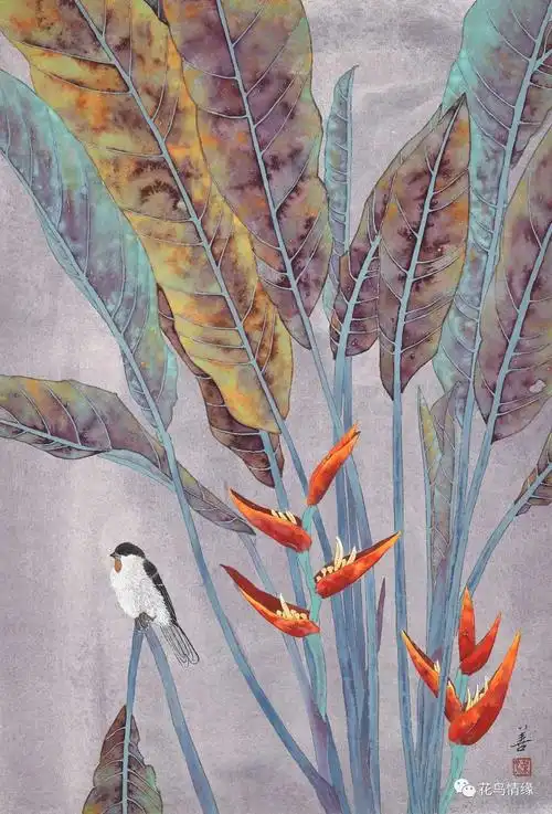 梁善丨新工笔画作品