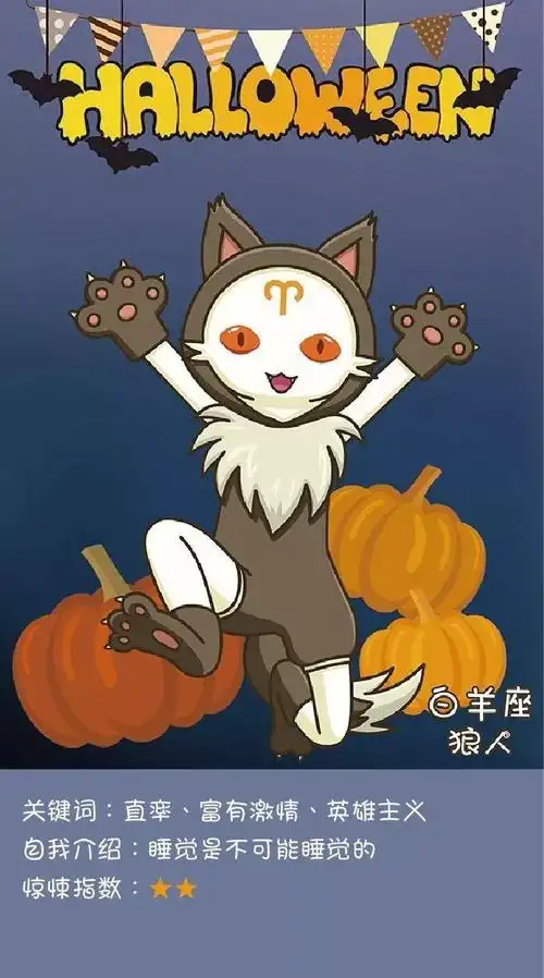 一起来看看万圣夜12星座变身后的"鬼"样子吧!