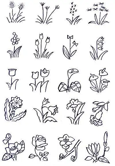 简笔画花各种可爱的简笔画花大汇总早教幼教论坛太平洋亲子网