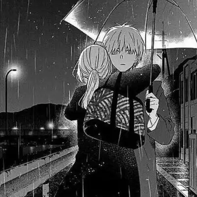 日系黑白漫画背景图