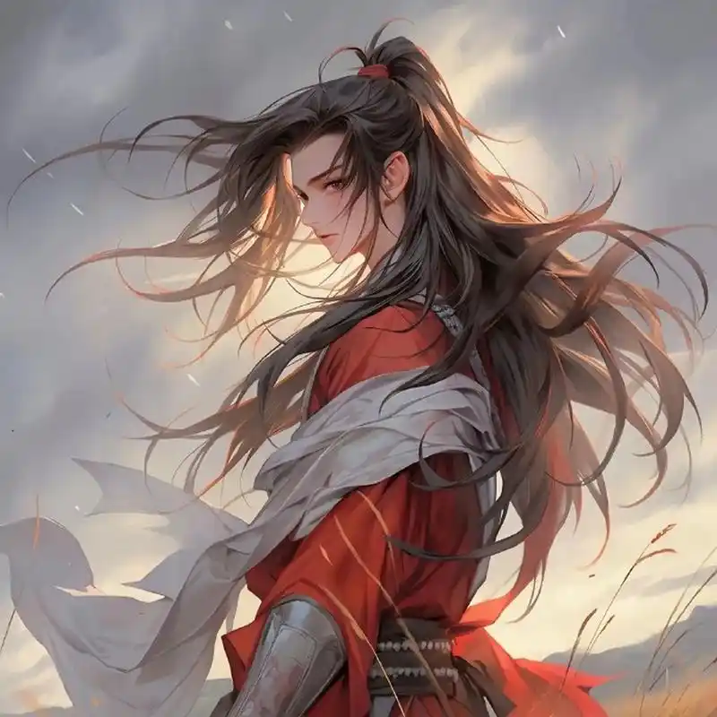 古风红衣系情侣头像. 676767