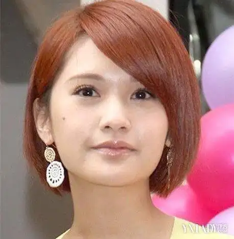 国字脸女明星发型图片 完美修颜又显迷人气质