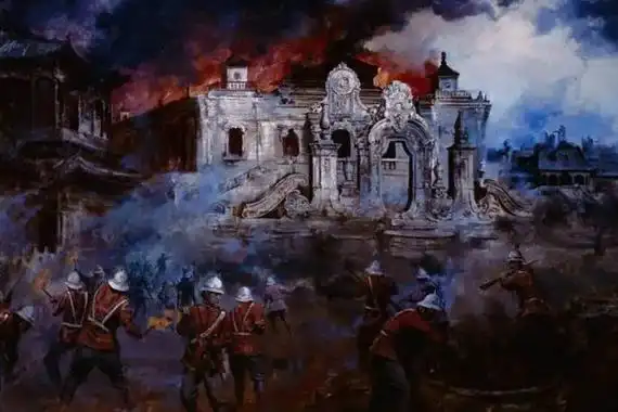 1860年12月25日英法联军火烧圆明园世界文明史上罕见的暴行近代历史