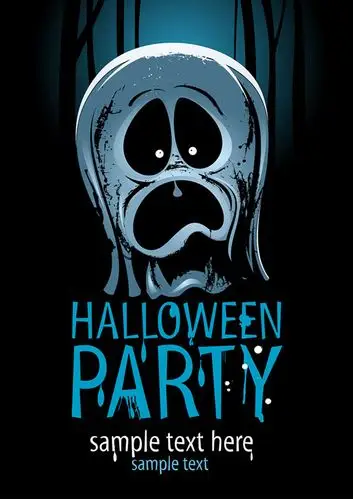 骷髅万圣节海报