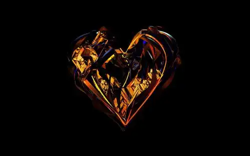 水晶的心型爱情壁纸