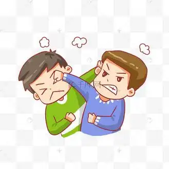 打架斗殴校园霸凌打人男孩表情包