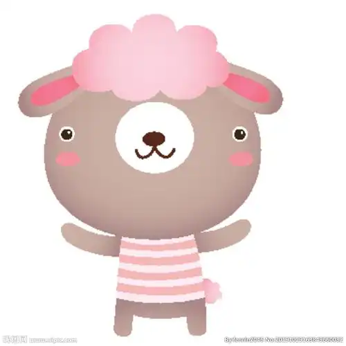 呆萌可爱小动物插画图片