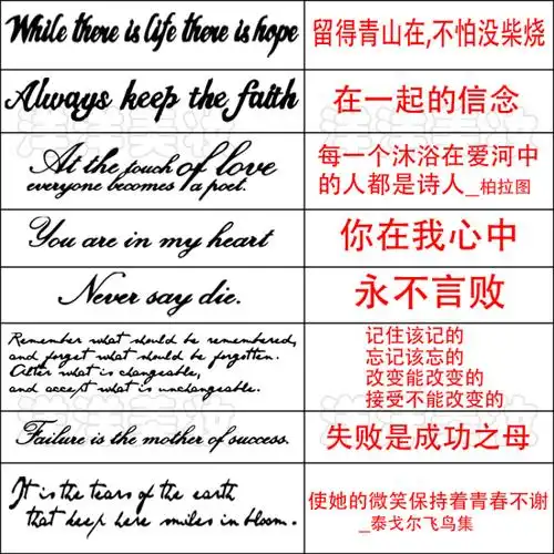 字母纹身贴纸大额优惠券