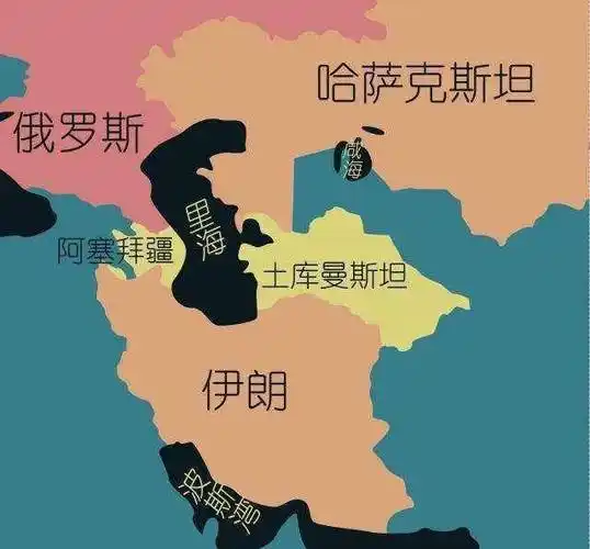 基于丰富的石油资源,波斯湾和里海两大水域,也成为了世界大国的角力之