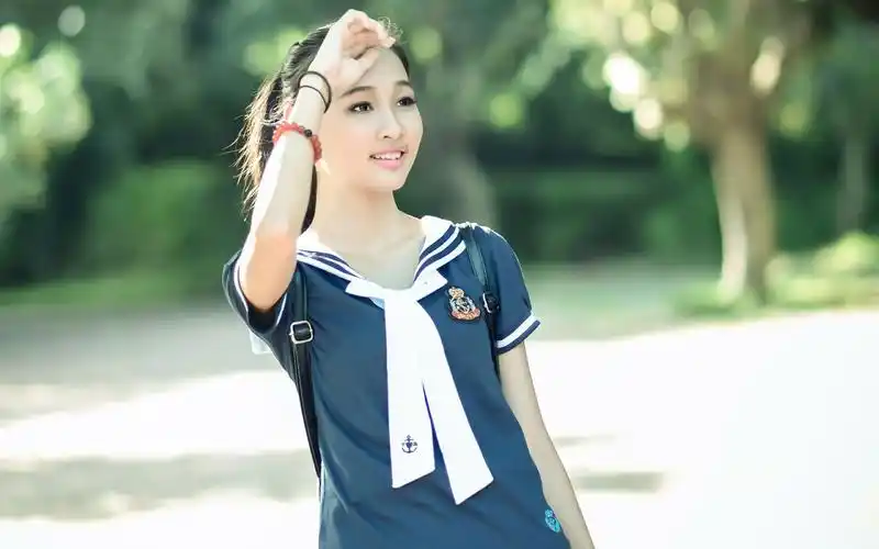 青春校园美女,高清图片,电脑桌面-壁纸族