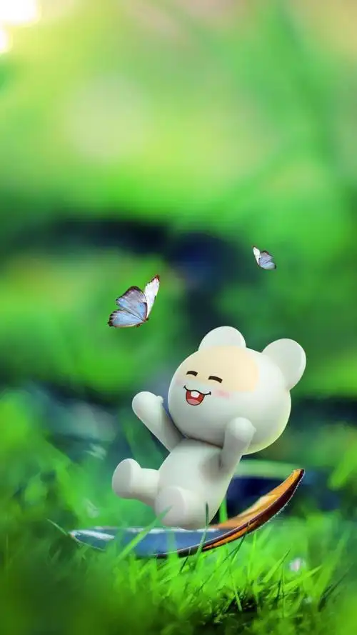 超级可爱呆萌的笨笨鼠户外小清新写真