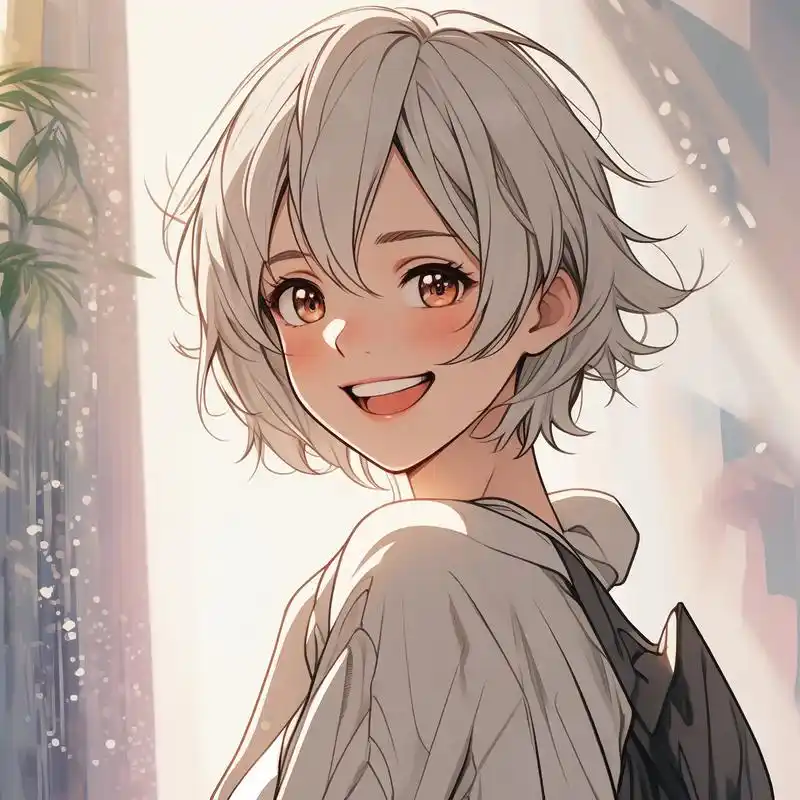 动漫风女生头像94治愈系笑容