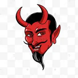 红色长角恶魔头像