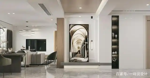 现代轻奢大横厅格局让空间十分大气和开阔