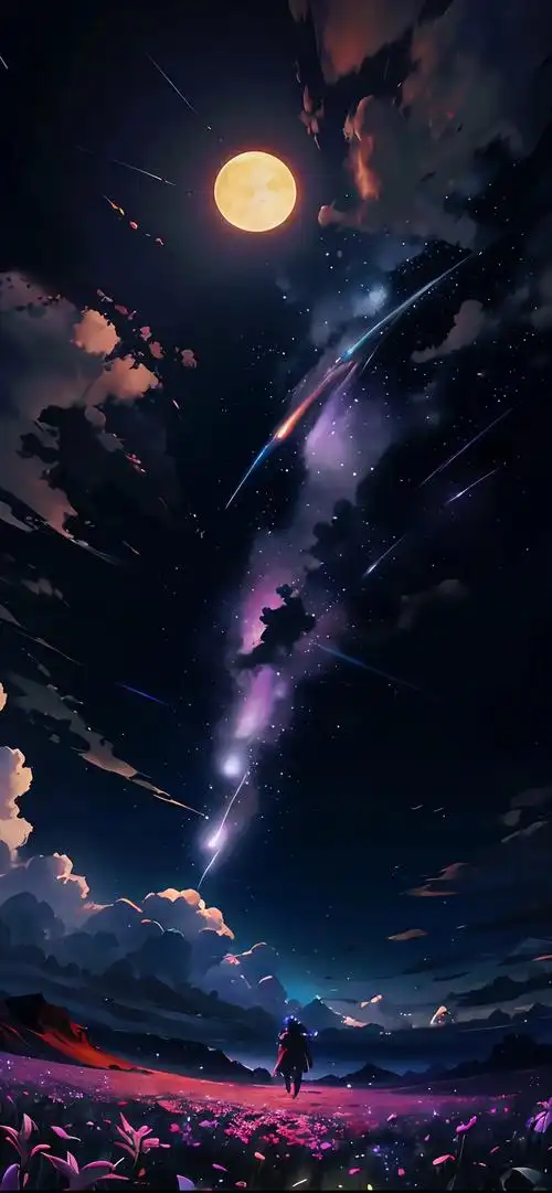 视觉冲击壁纸.一起感受风雨的快乐吧  #治愈系 #二次元 # - 抖音