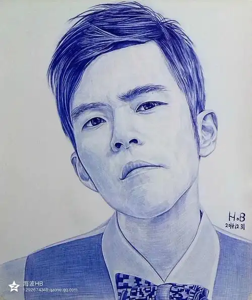 hb圆珠笔画 周杰伦 权志龙