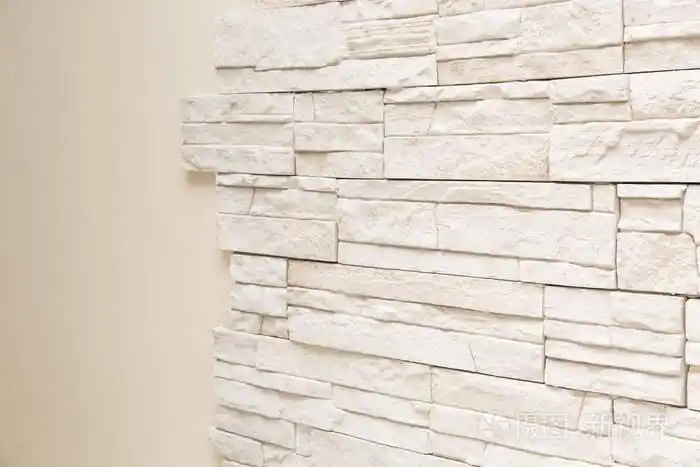 模式的装饰白色石板石材墙面照片-正版商用图片081j4g-摄图新视界