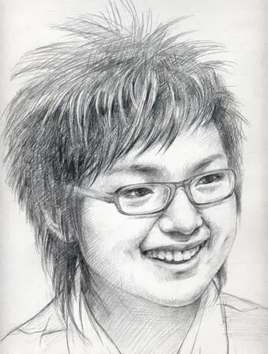 让网友们心动,以上这幅漫画就是网友为自己喜爱的周笔畅手绘的画像