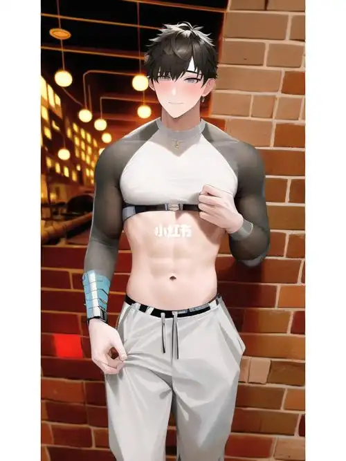 帅哥的腹肌只可以看不可以摸