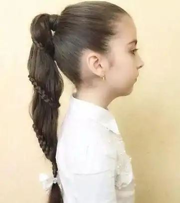 简单儿童辫子发型扎法图解(时尚可爱儿童辫子发型扎法)(2)