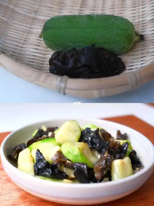 家常菜素菜100道76丝瓜炒木耳
