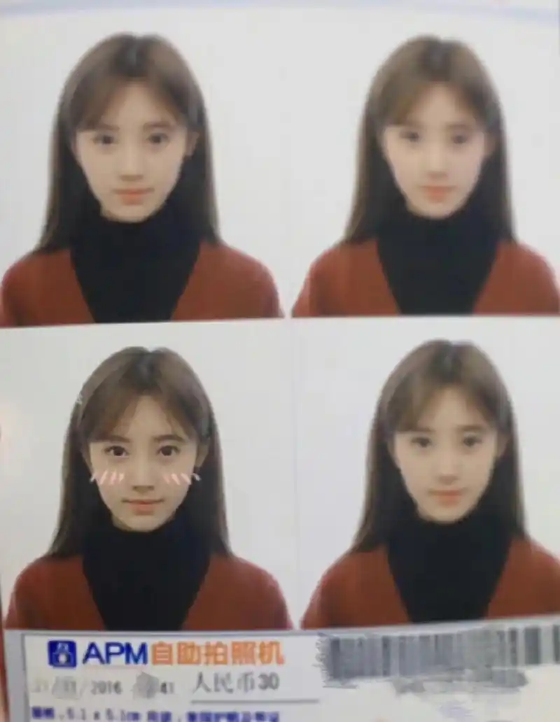 鞠婧祎早期证件照,清纯美丽