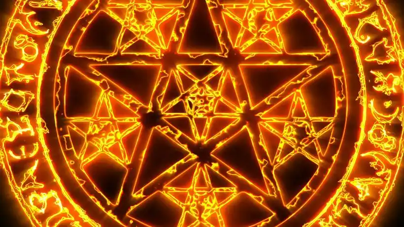 魔法阵推动打击特效视频素材图阵