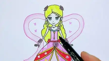 漂亮的叶罗丽灵公主简笔画, 关键画法简单好看, 小朋友都喜欢