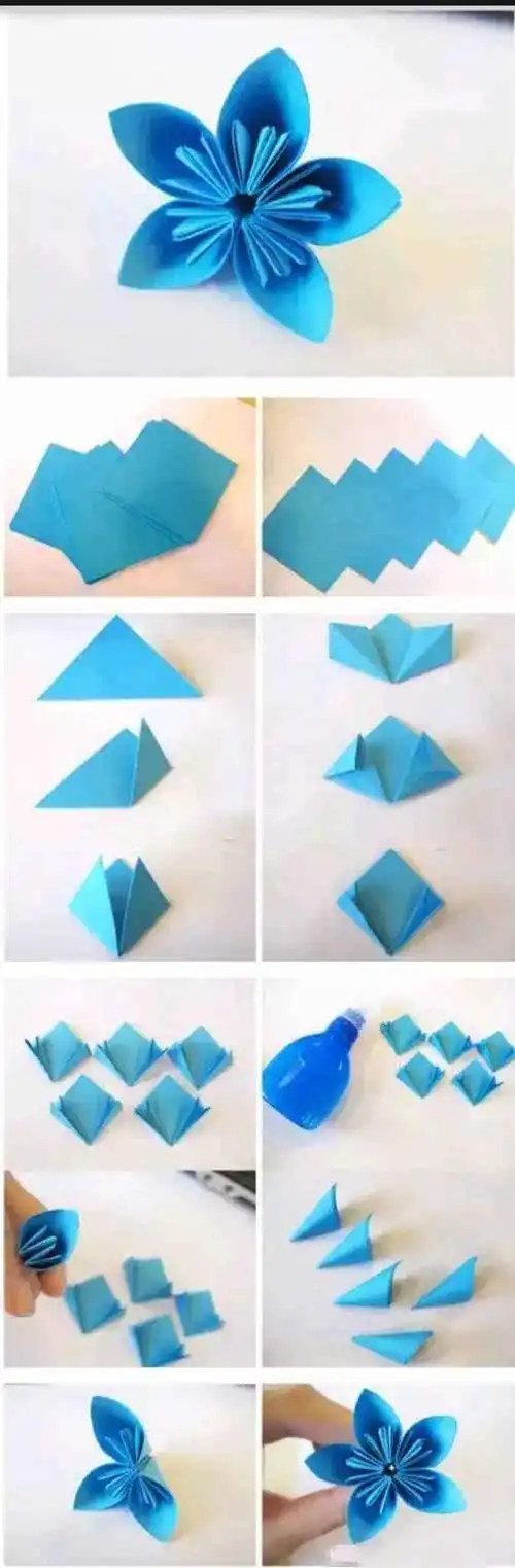 纸藤手工制作百合花的图解教程步骤非常简单纯洁的麝香百合折纸图解