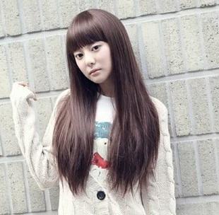 假发 长直发 女 时尚假发套 长发整顶发型 长 直长发 直发 假头套