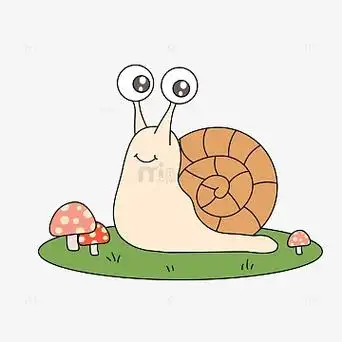 卡通动物可爱蜗牛