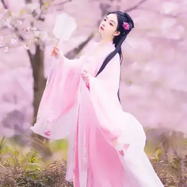 粉色古风仙女qq头像意境唯美女生图片