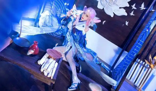 【cosplay】王者荣耀 貂蝉美腿:猫影幻舞