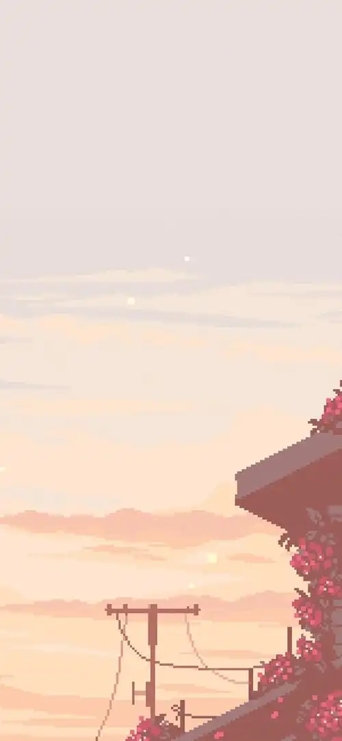 像素风小清新风景高清手机壁纸